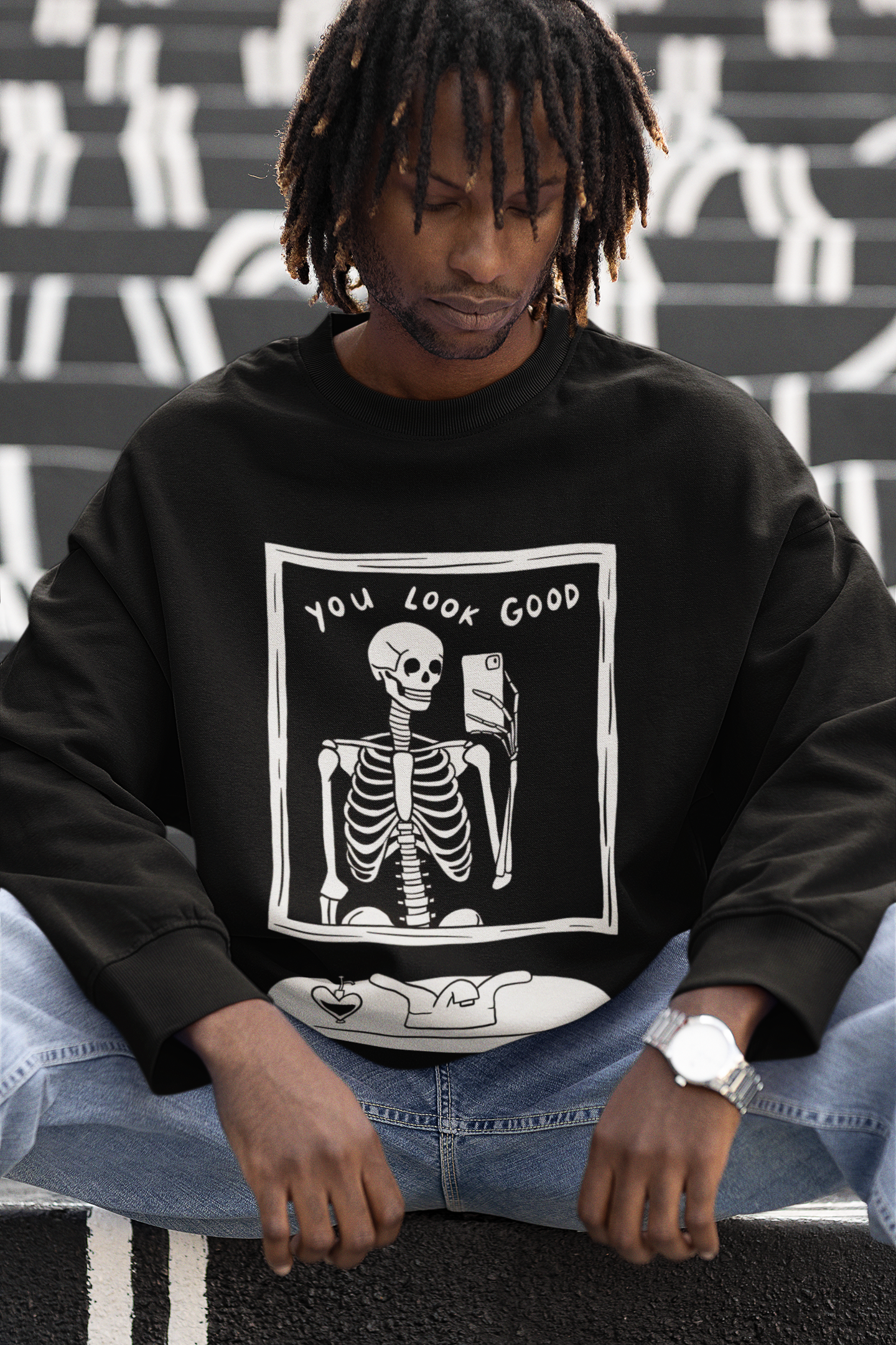 You Look Good Oversized Sweatshirt