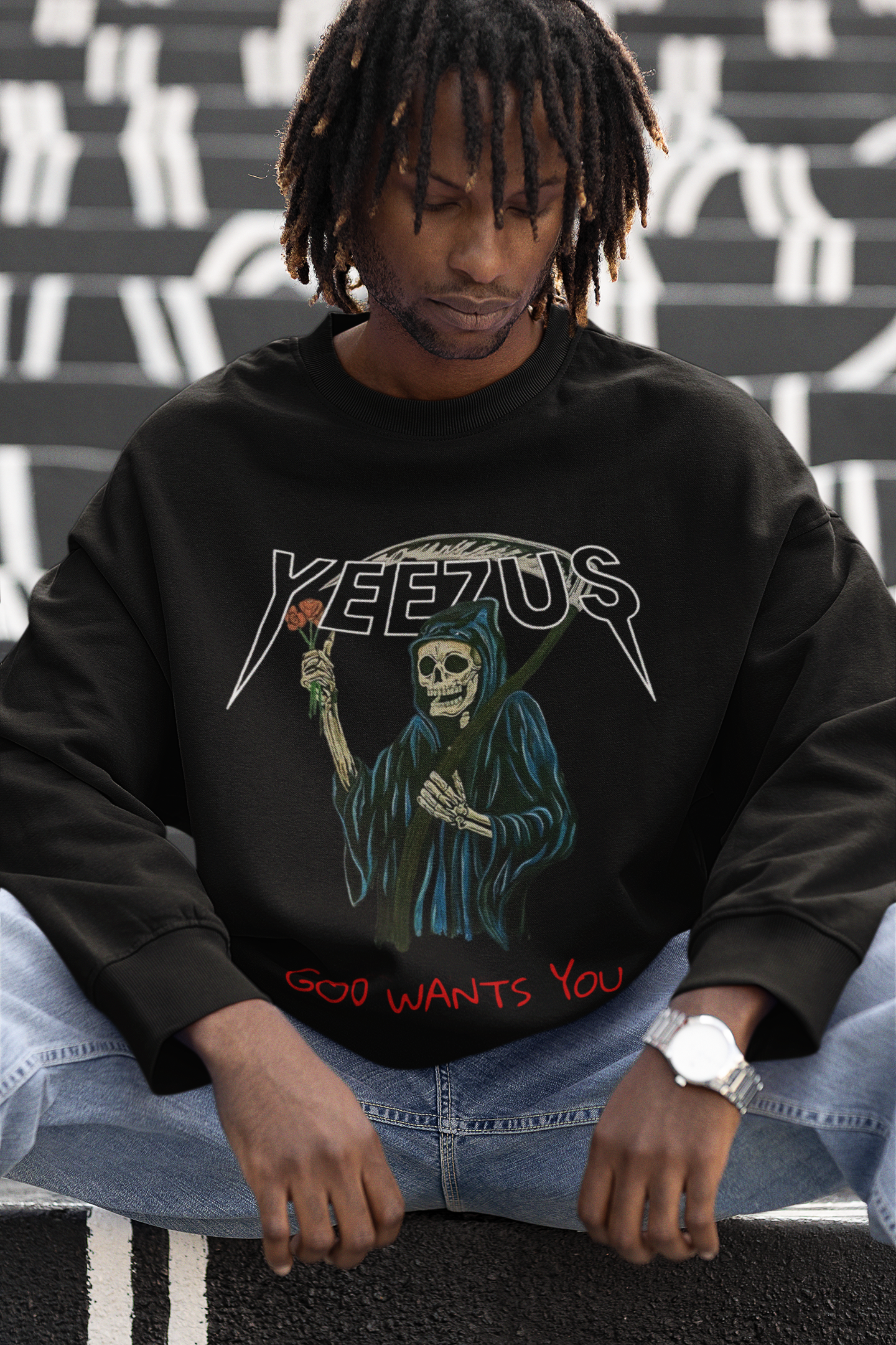 Yeezus Ye Oversized Fit Sweatshirt
