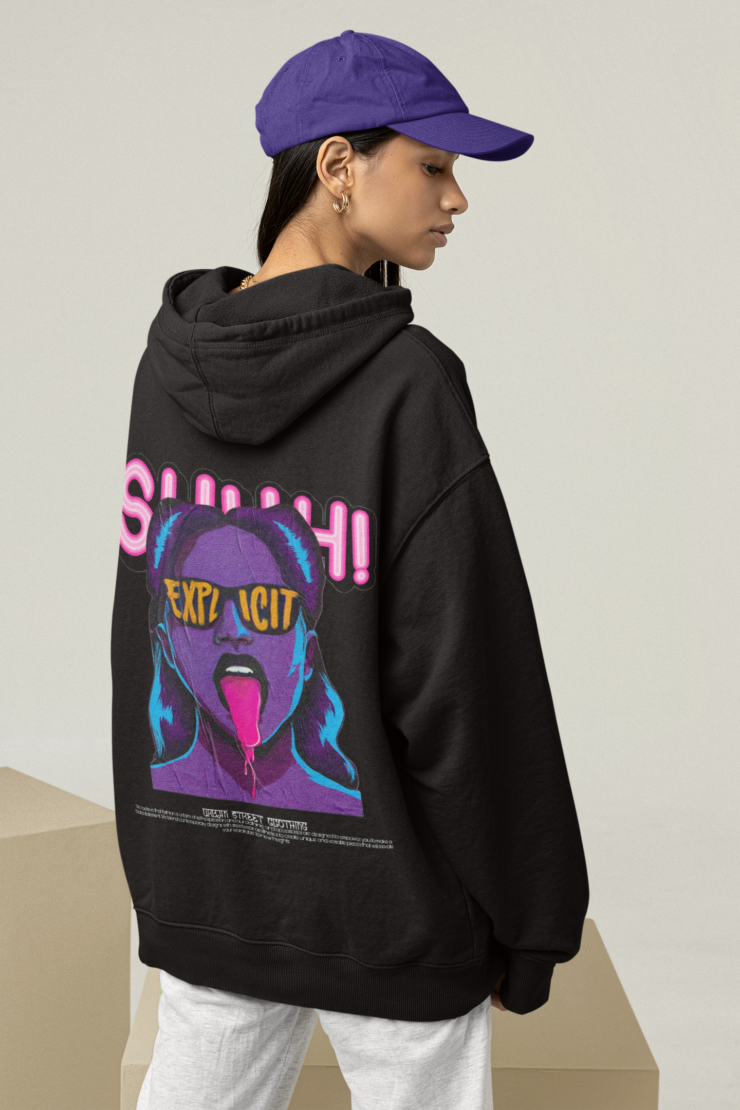 Explicit Oversized Fit Hoodie