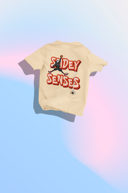 Spiderman Beige Oversized Tee