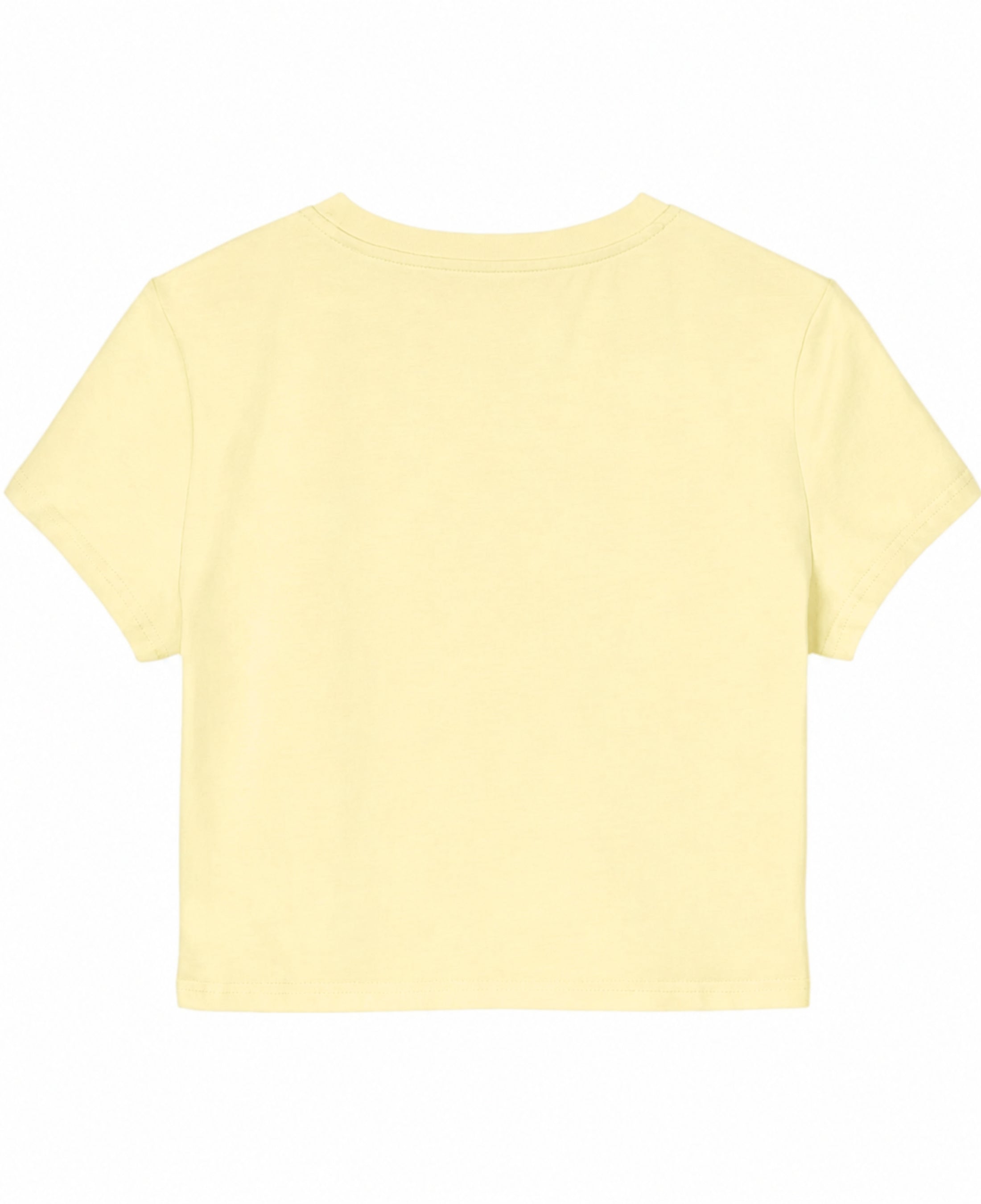 Butter Yellow Baby Tee Back Design