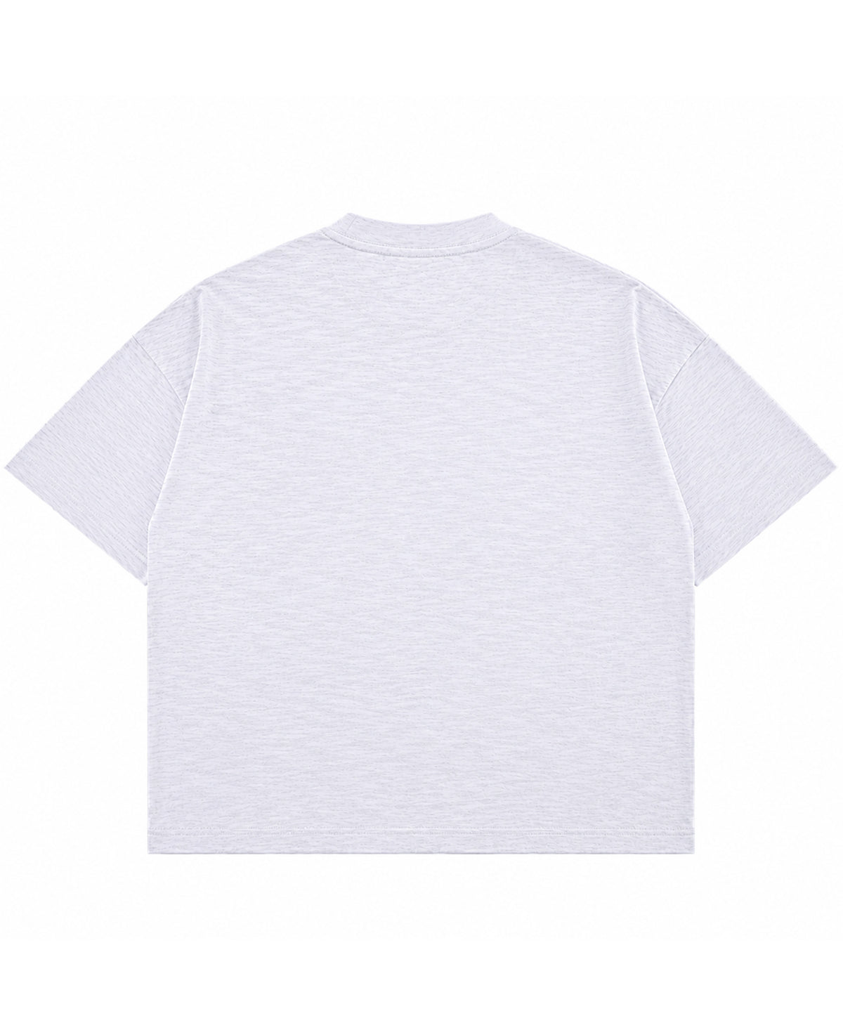 Dusty White Boxy Slub tee Back Design