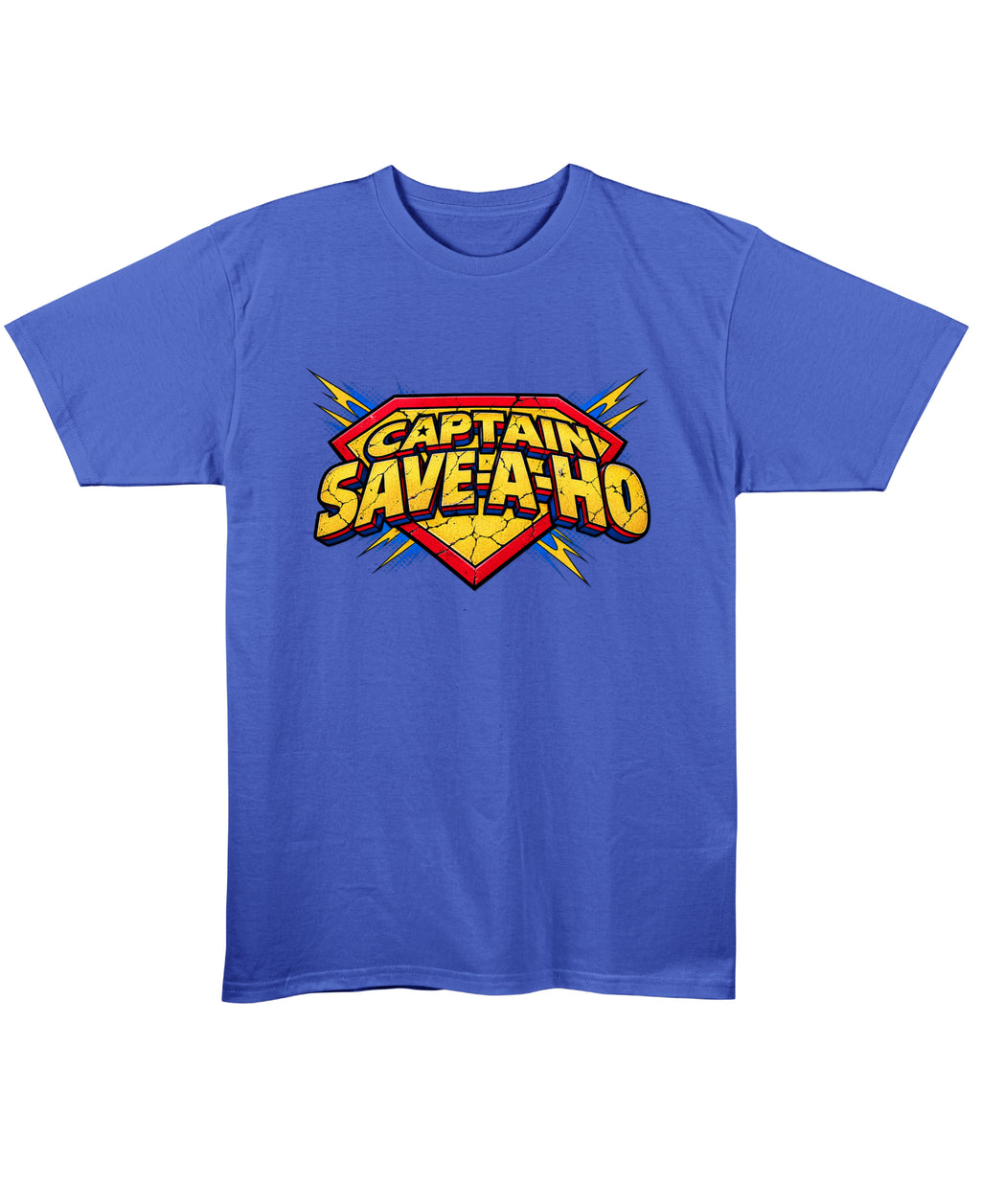 Blue Regular Fit T-shirt Front Design