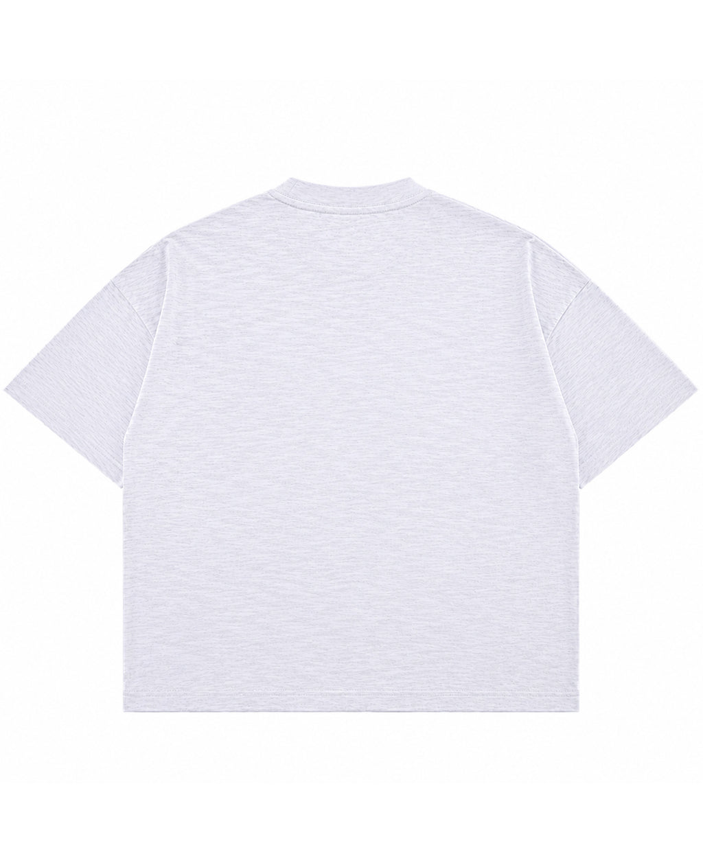 Dusty White Boxy Slub tee Back Design