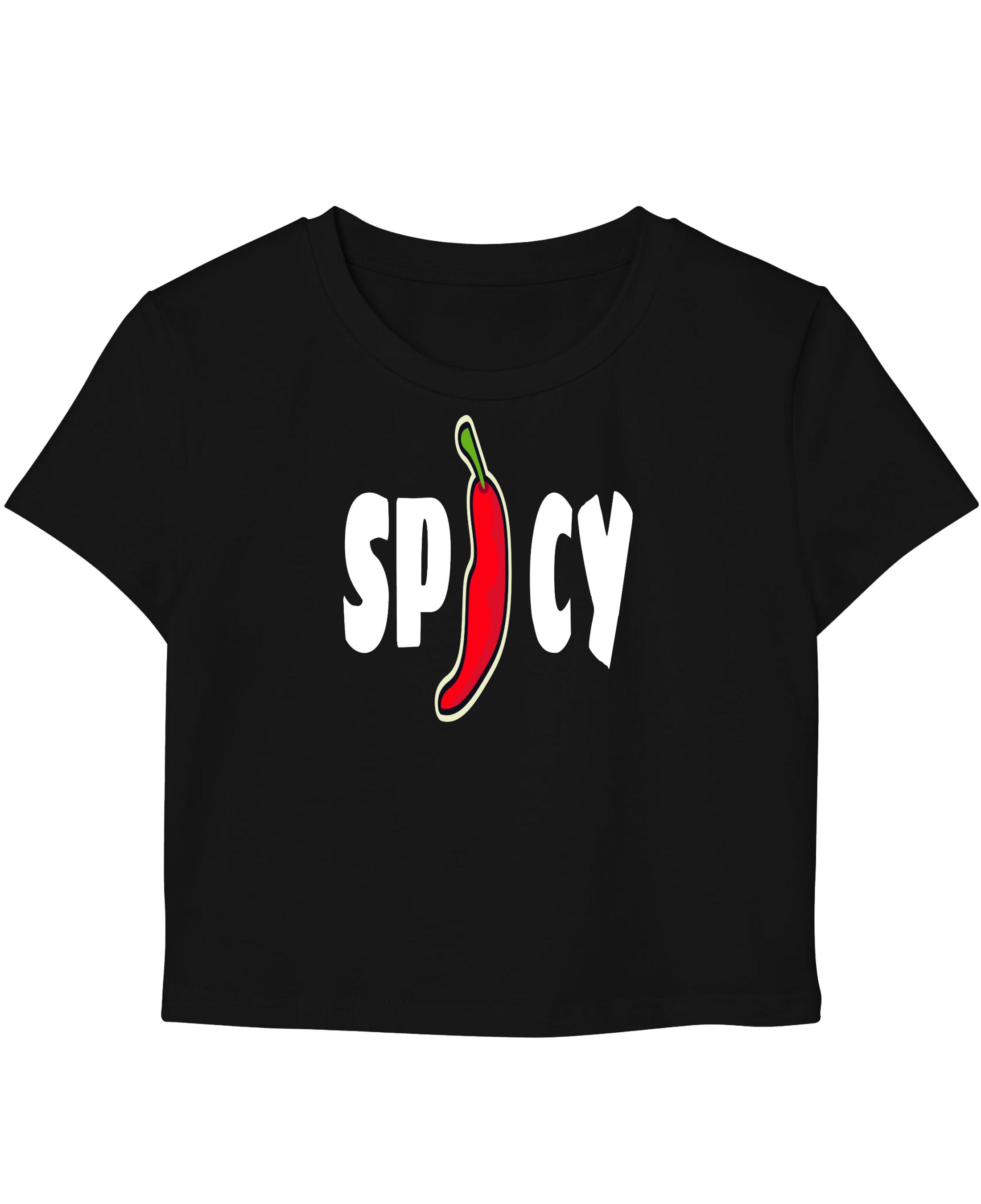 Black Baby Tee Front Design