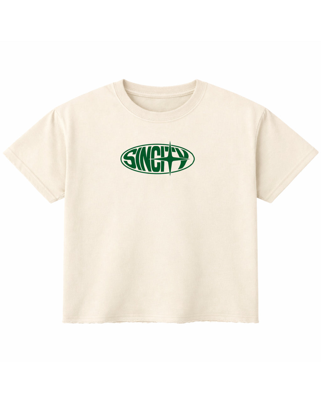 Off White Boxy Fit T-shirt Front Design