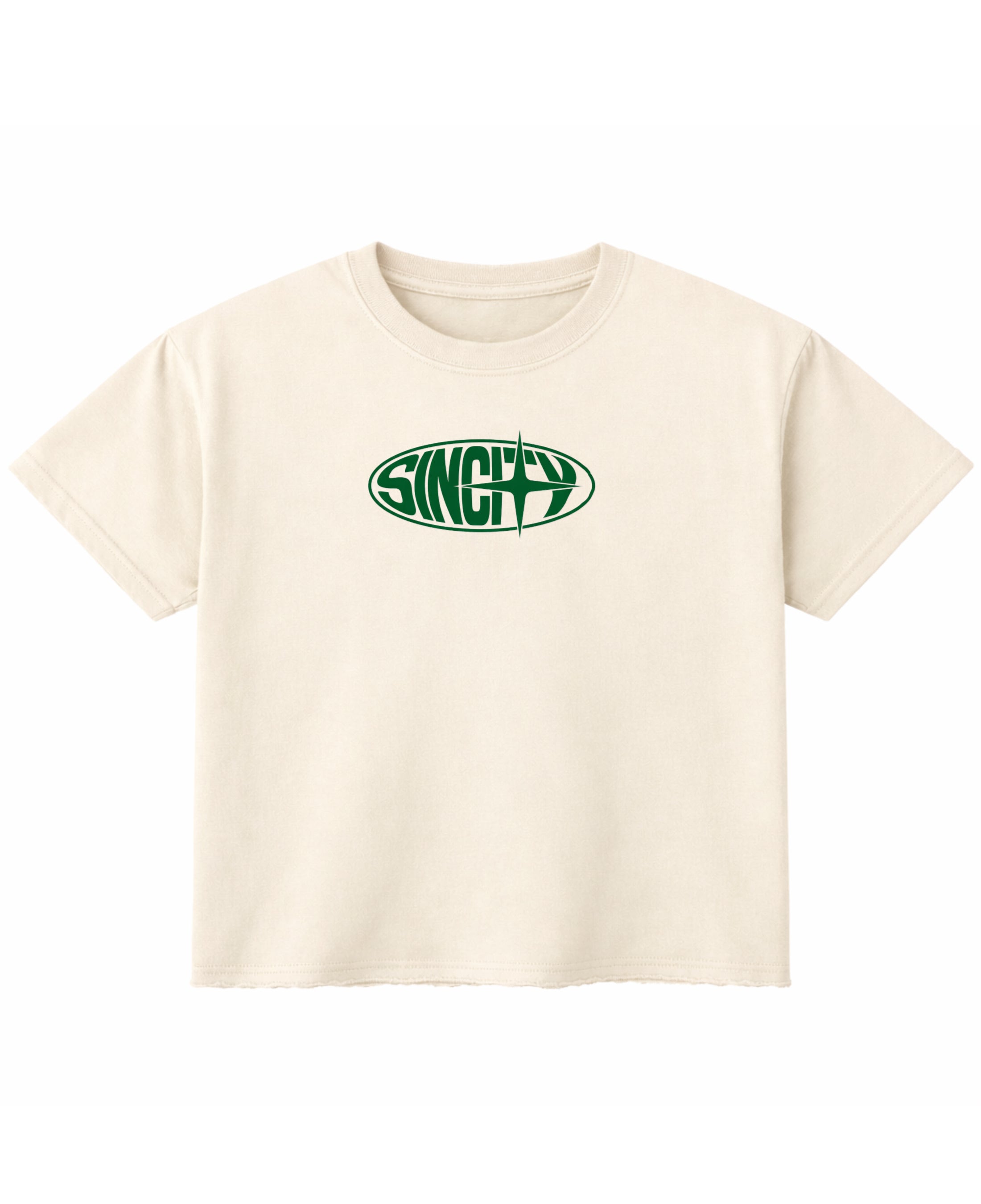 Off White Boxy Fit T-shirt Front Design