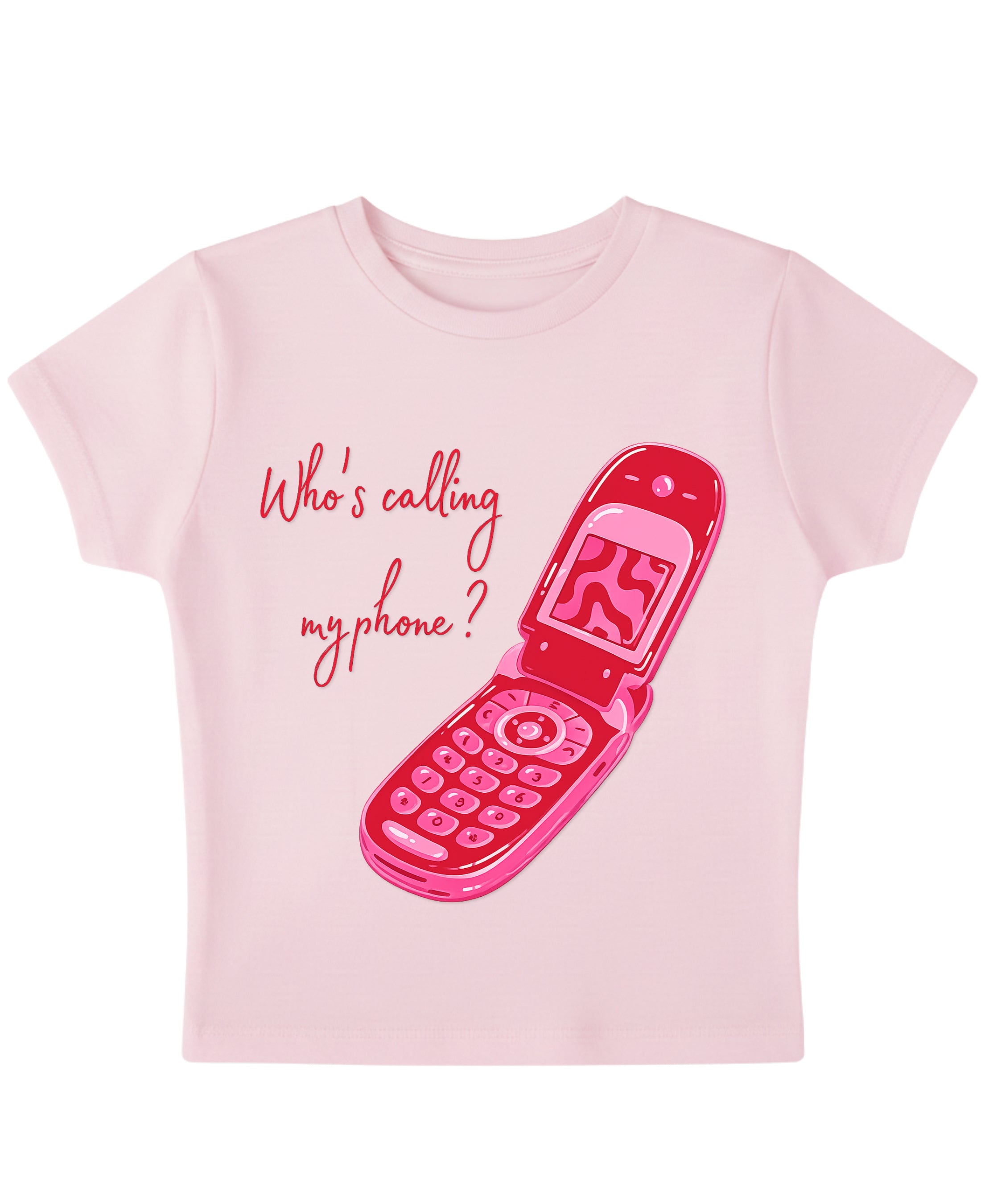 Baby Pink Baby Tee Front Design