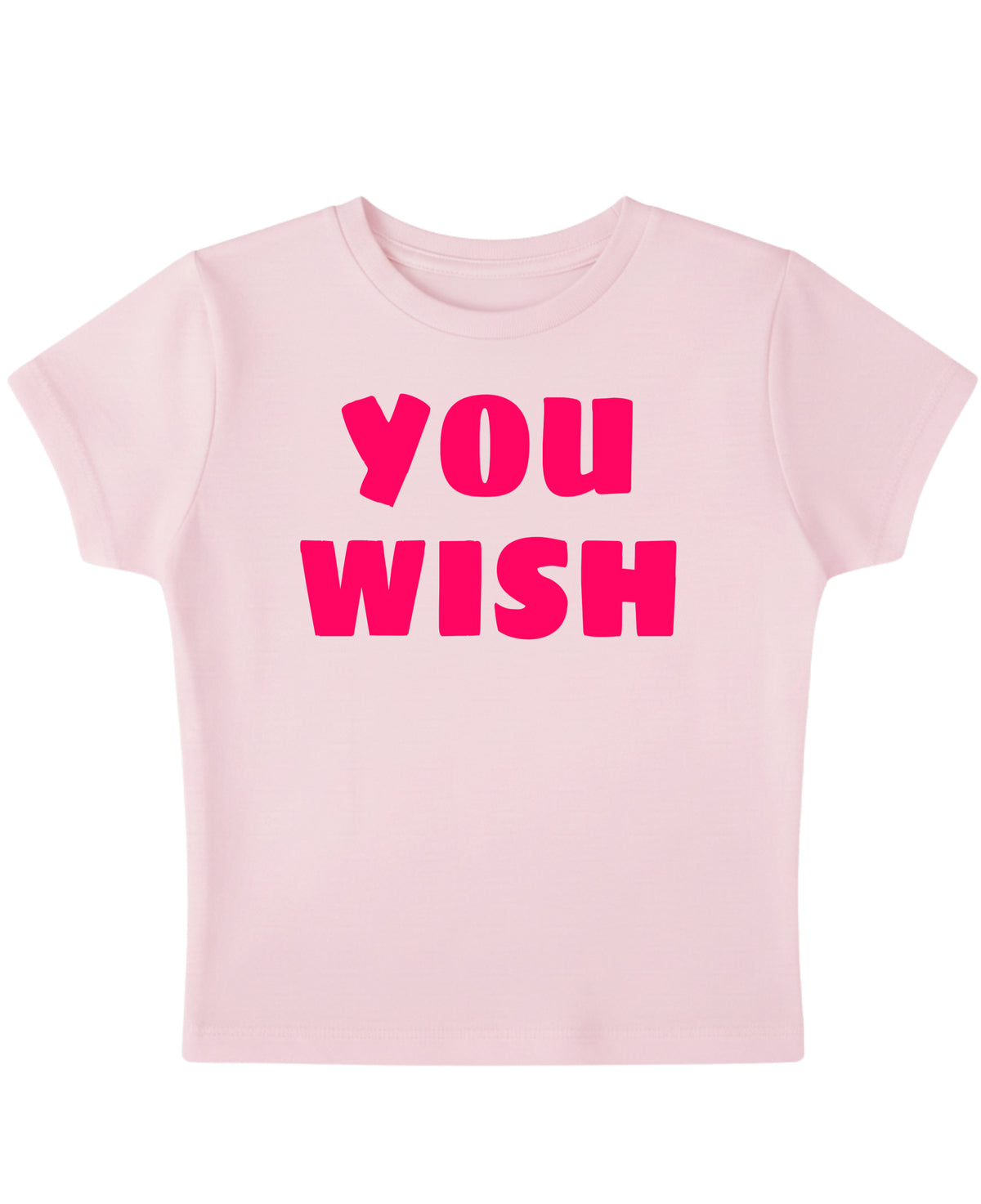 Baby Pink Baby Tee Front Design