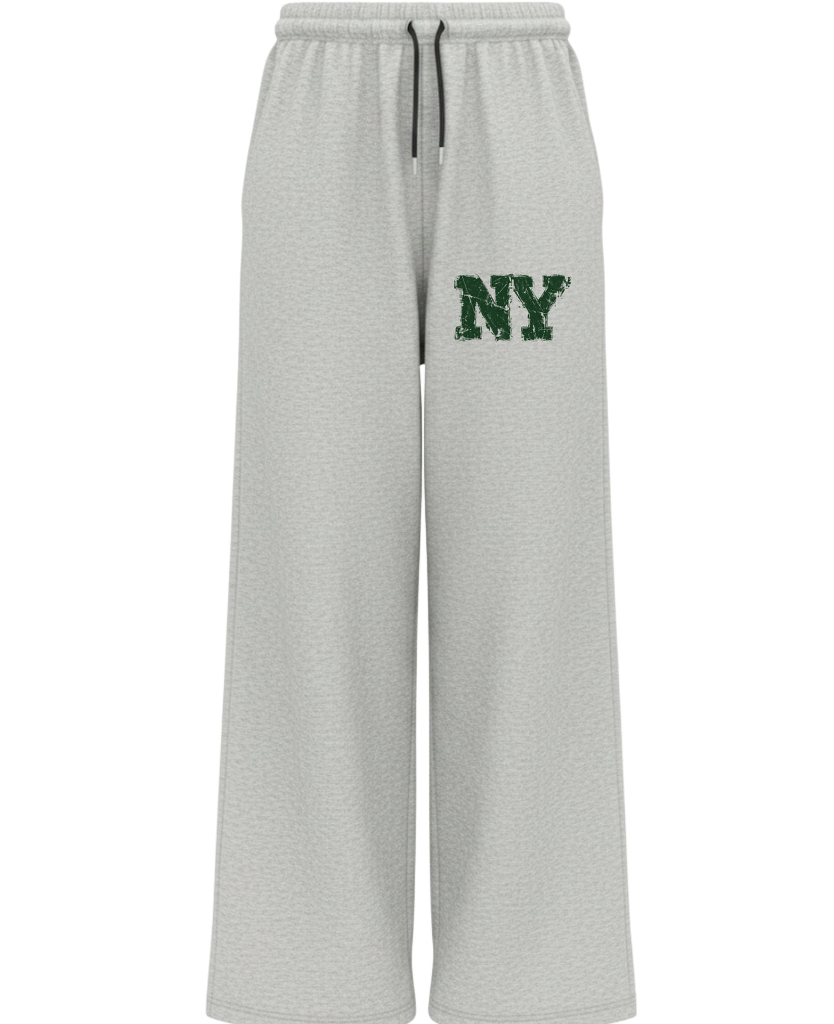 Grey Baggy Fit Sweatpants Front Design
