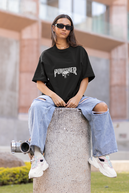 Marvel Punisher Oversized Fit Tshirt