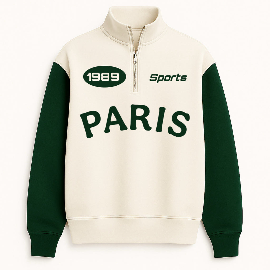 Paris Zip Top Sweatshirt