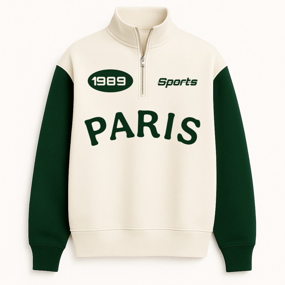 Paris Zip Top Sweatshirt