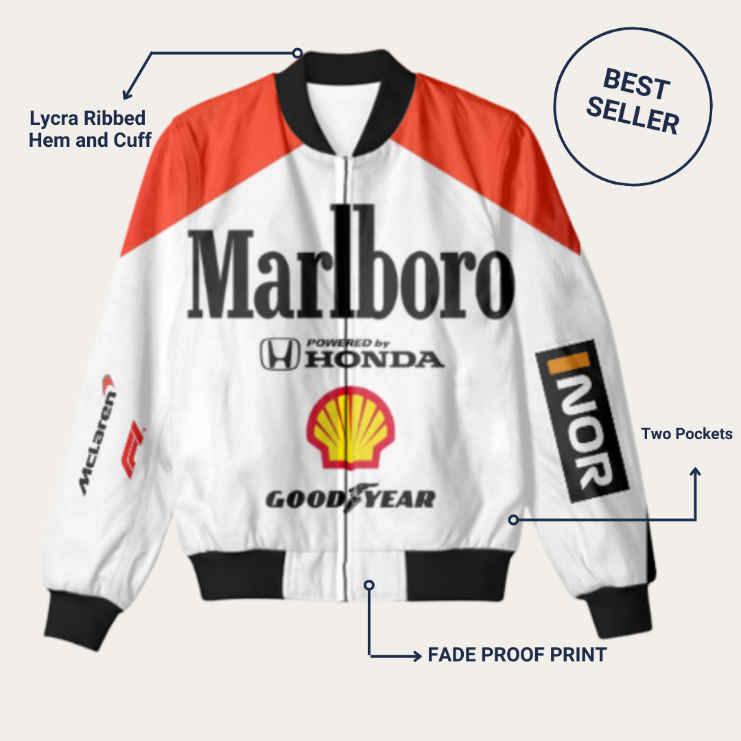 Vintage F1 Racing Bomber Jacket (Unisex) – EMPSHOP