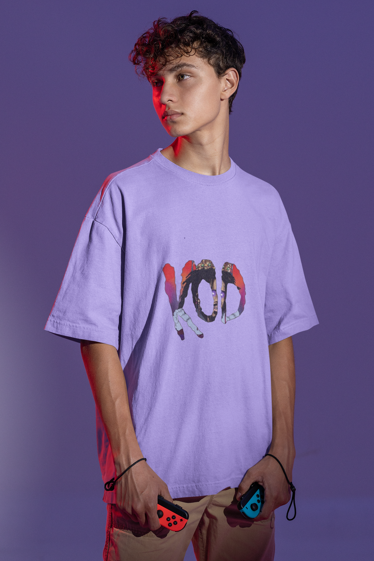 Cole World Purple Unisex Oversized Tshirt