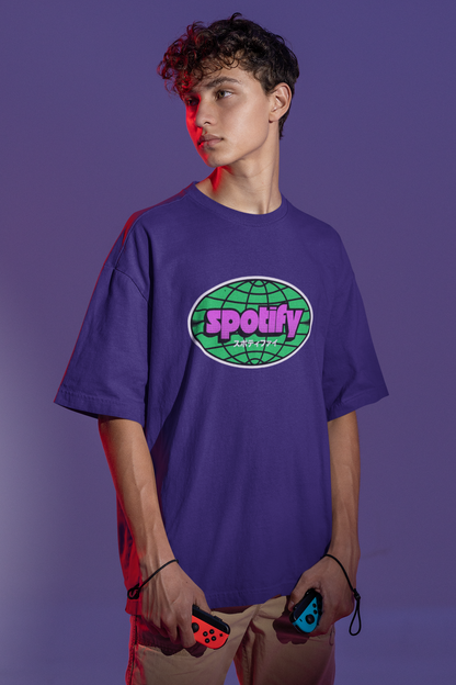 Spotify Purple Oversized Tee