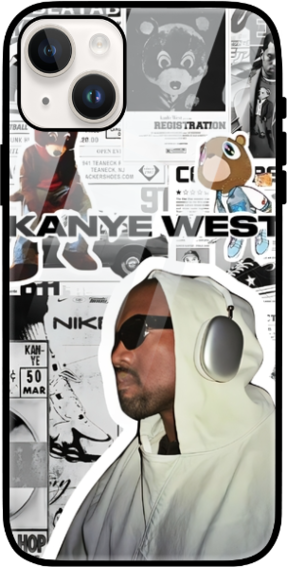 Kanye West IPhone Glass Back Cover