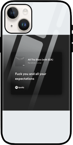All The Stars Spotify iPhone Glass Cover