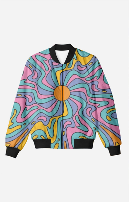 Psychedelic Trippy Bomber Jacket