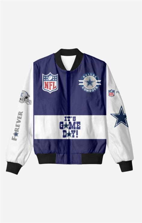 Dallas Cowboys Jersey Bomber Jacket